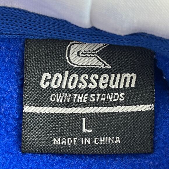 Colosseum Royal DePaul Blue Demons Arch and Logo Hoodie Men's Large - Picture 3 of 11